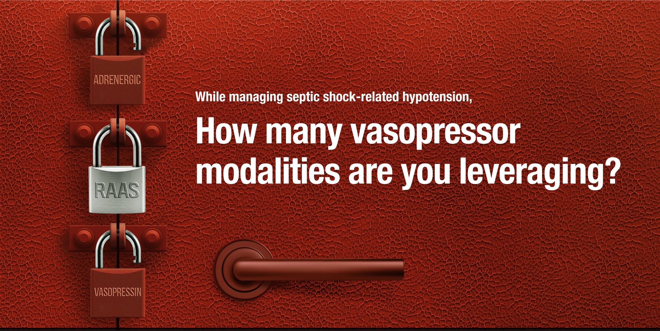 While managing septic shock-related hypotension, how many vasopressor modalities are you leveraging?